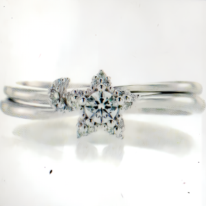 Cincin Solitaire Berlian Emas Putih – Desain Elegan dengan Berlian Tunggal Menawan